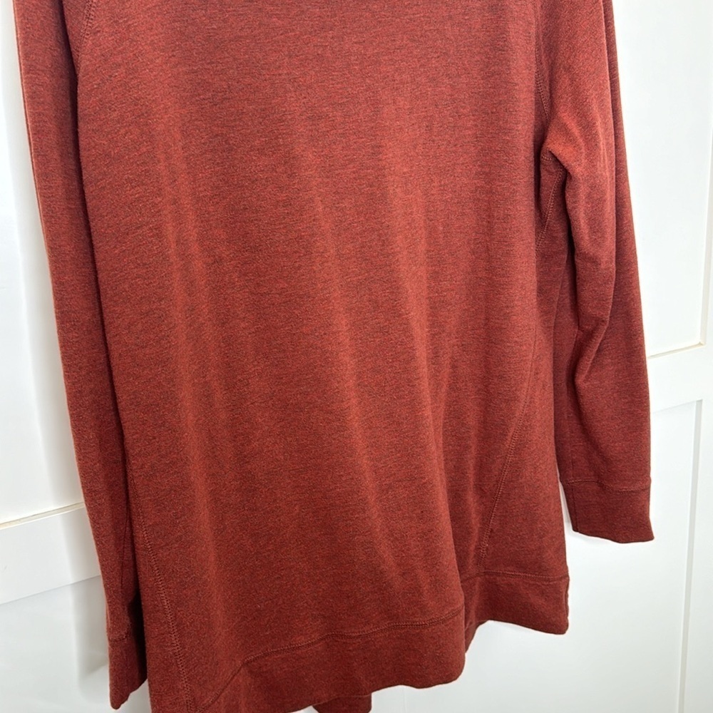 Natural Reflections Long Sleeve Loose Turtleneck Rust Sweatshirt Size: Large - Picture 7 of 10